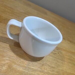 Vtg Homer Laughlin Fiesta White Diner Coffee Mug Soup Cup USA‎ Ceramic